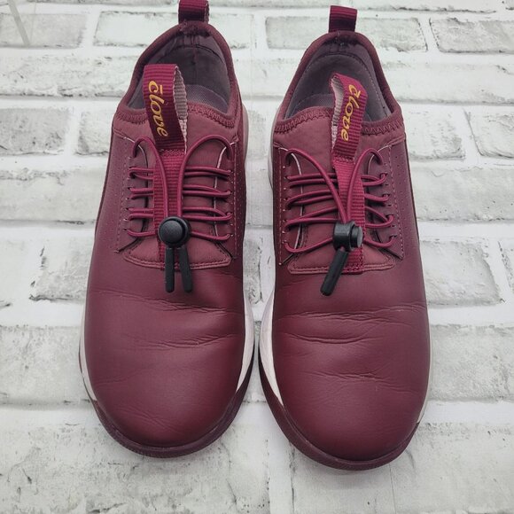 Clove Classic Royal Maroon Limited Edition Slip On Nursing Shoes Size W 6.5 - Picture 4 of 8